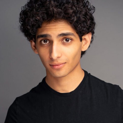 Actor Diego Lucano looking straight at the camera